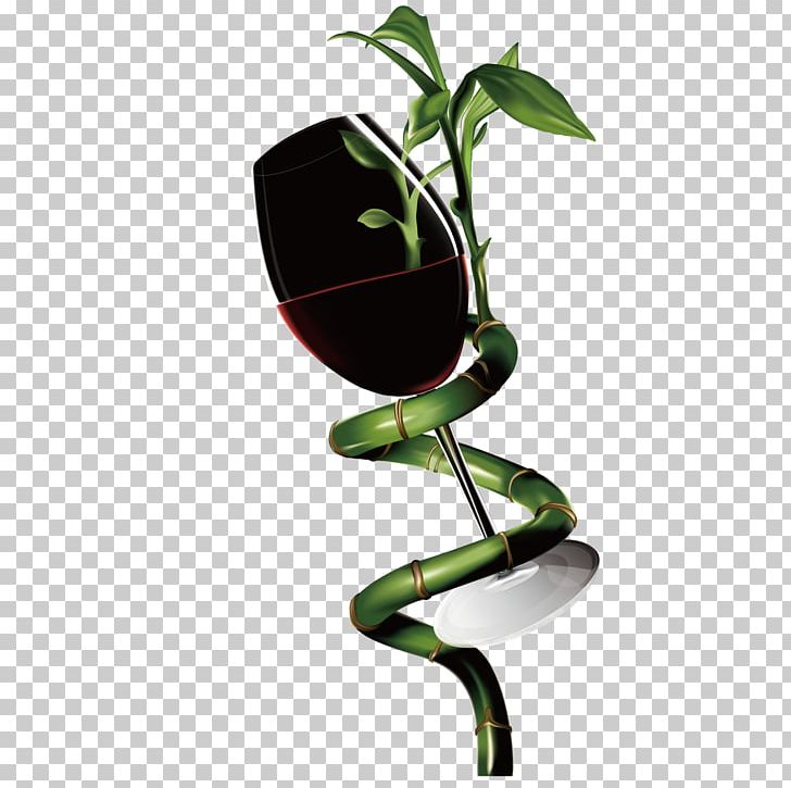 Red Wine Lucky Bamboo Wine Glass PNG, Clipart, Adobe Illustrator, Bamboo, Champagne Glass, Cup, Dracaena Free PNG Download