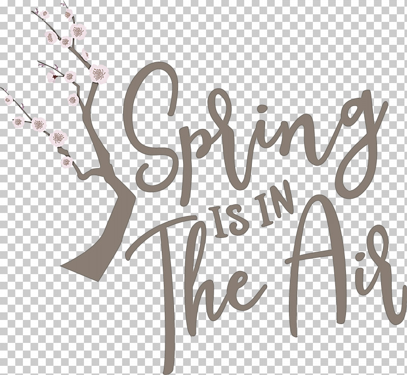Spring Spring Is In The Air PNG, Clipart, Branching, Calligraphy, Geometry, Line, Logo Free PNG Download