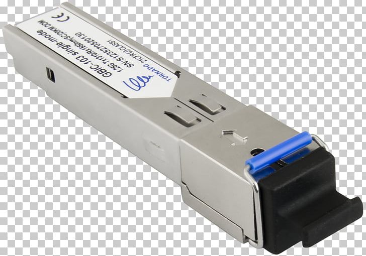 Gigabit Interface Converter Small Form-factor Pluggable Transceiver Single-mode Optical Fiber Signal PNG, Clipart, Data Transmission, Electrical Connector, Electronics, Hardware Accessory, Multimode Optical Fiber Free PNG Download