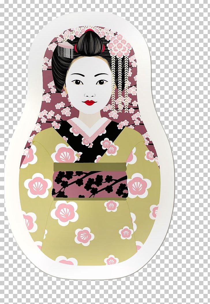 Matryoshka Doll Geisha Drawing Postcard PNG, Clipart, Doll, Drawing, Dress, Geisha, Japanese Free PNG Download