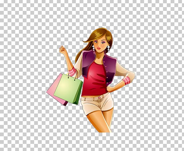 Shopping Stock Photography Stock Illustration Illustration PNG, Clipart, Bags, Cartoon, Clothing, Girl, Illustration Free PNG Download