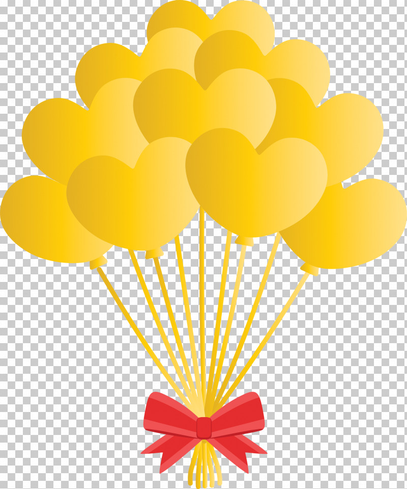 Balloon PNG, Clipart, Balloon, Heart, Yellow Free PNG Download