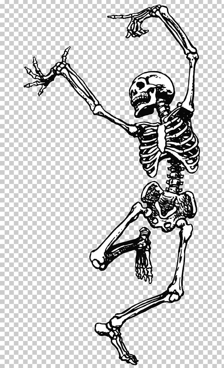 Skeleton Skull Dance PNG, Clipart, Animation, Area, Arm, Art, Black And White Free PNG Download