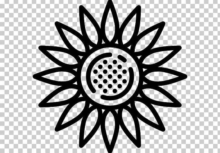 Common Sunflower Computer Icons PNG, Clipart, Black, Black And White, Circle, Common Sunflower, Computer Icons Free PNG Download