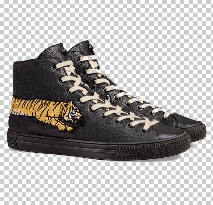 High-top Gucci Sneakers Leather Shoe PNG, Clipart, Belt, Black, Brand, Brown, Buckle Free PNG Download