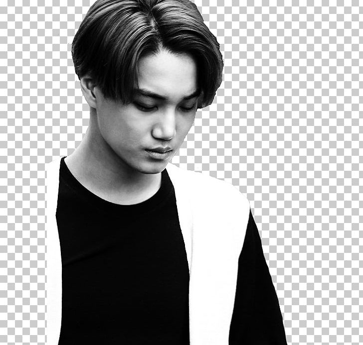Kai Black And White EXO-K PNG, Clipart, Art, Beauty, Black And White, Black Hair, Brown Hair Free PNG Download