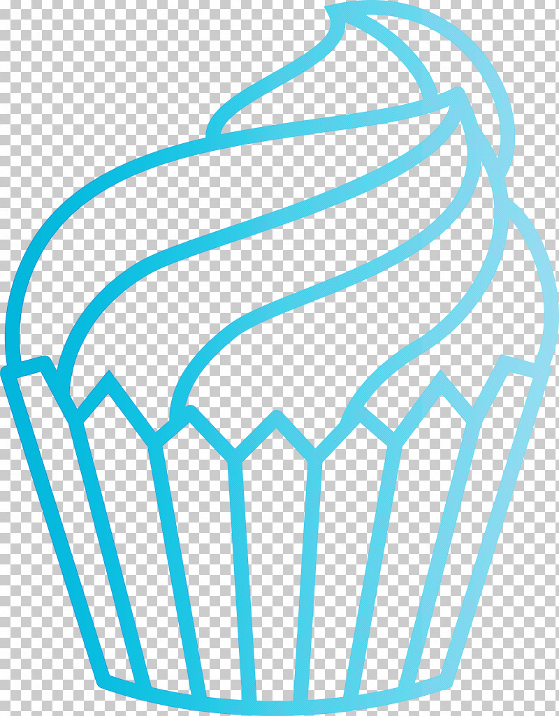 Aqua Turquoise Blue Baking Cup Line PNG, Clipart, Aqua, Baking Cup, Blue, Cartoon Cupcake, Cupcake Free PNG Download