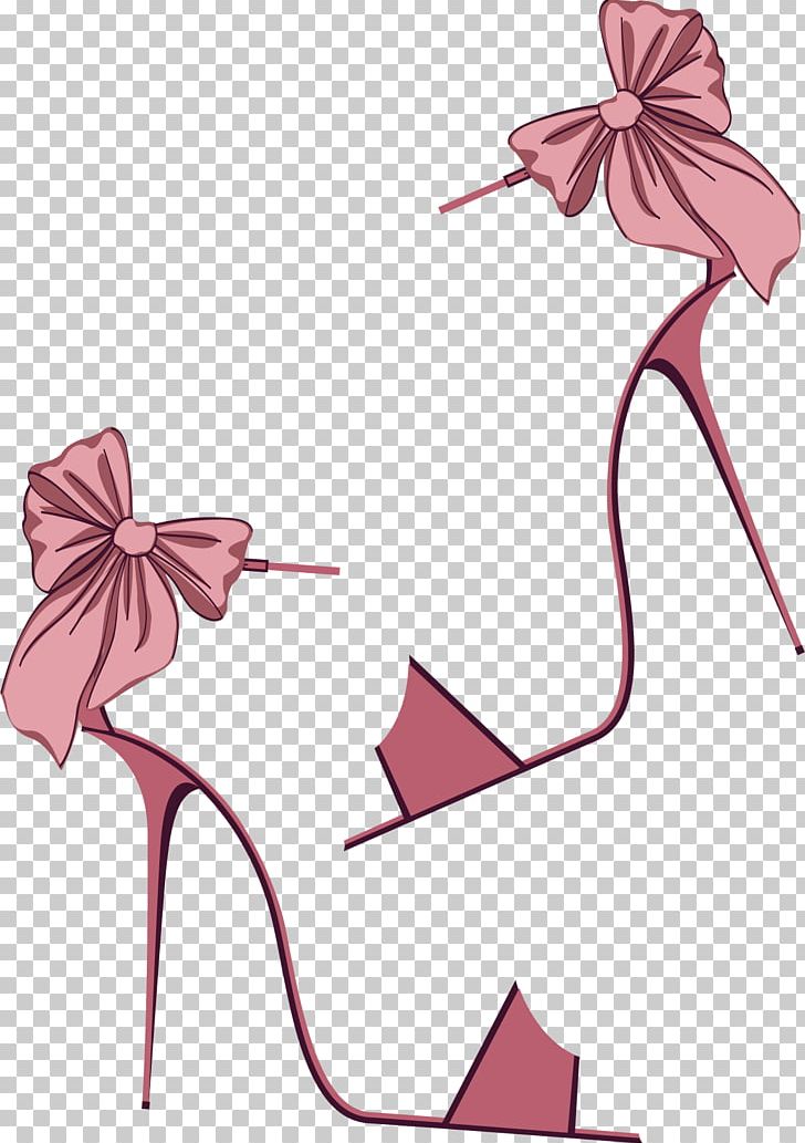 Pink High-heeled Footwear Shoe PNG, Clipart, Accessories, Bow, Designer, Flower, Happy Birthday Vector Images Free PNG Download