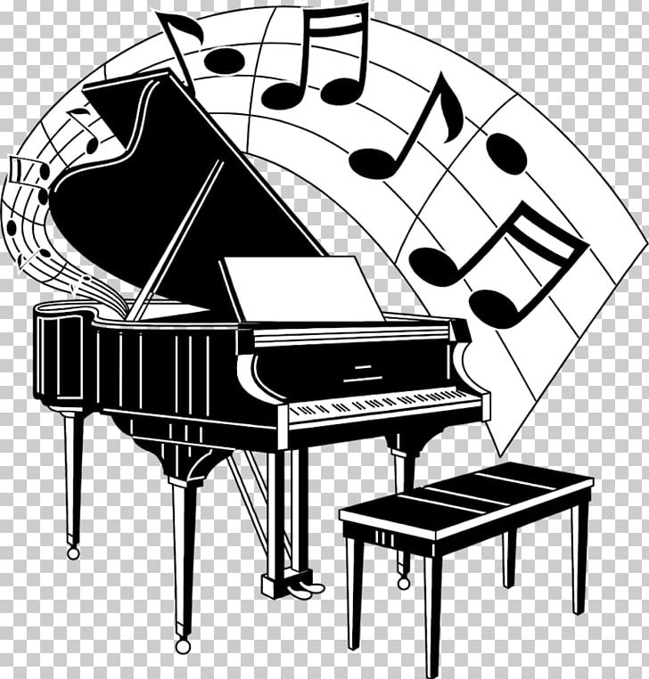 Piano Musical Note Musical Instruments Musical Keyboard PNG, Clipart, Angle, Art, Black And White, Chair, Chamber Music Free PNG Download