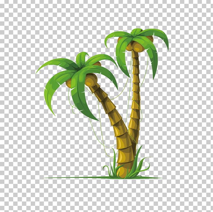 Coconut Arecaceae Drawing Stock Photography PNG, Clipart, Autumn Tree, Branch, Cartoon, Cartoon Coconut Trees, Christmas Tree Free PNG Download