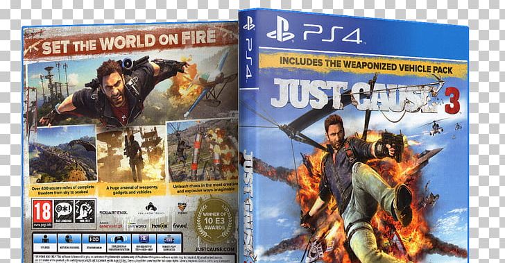 Just Cause 3 Just Cause 2 PlayStation 4 PlayStation 3 PNG, Clipart, Advertising, Computer Software, Downloadable Content, Film, Game Free PNG Download