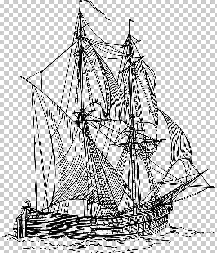 Sailing Ship Drawing PNG, Clipart, Brig, Caravel, Carrack, Mast, Naval Architecture Free PNG Download