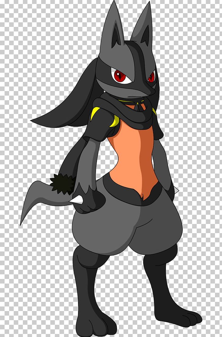 Cartoon cat with black eyes and a black nose, discord pfp, lucario