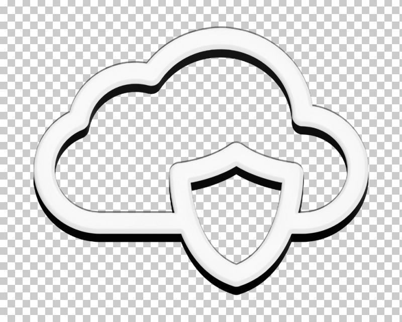 Computer Security Icon Shield Icon Protected Cloud Icon PNG, Clipart, Black, Black And White, Computer Security Icon, Human Body, Jewellery Free PNG Download