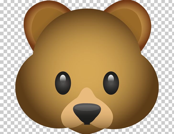 Bear Emoji Emoticon PNG, Clipart, Animals, Bear, Carnivoran, Cartoon ...