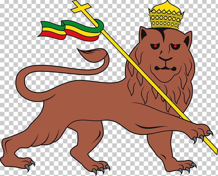 Ethiopian Empire Derg Lion Of Judah PNG, Clipart, Animals, Artwork, Big ...