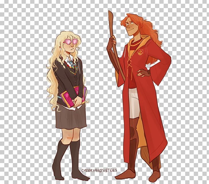 Harry Potter Ginny Weasley Luna Lovegood Pin PNG, Clipart, Anime, Art, Cartoon, Character, Clothing Free PNG Download