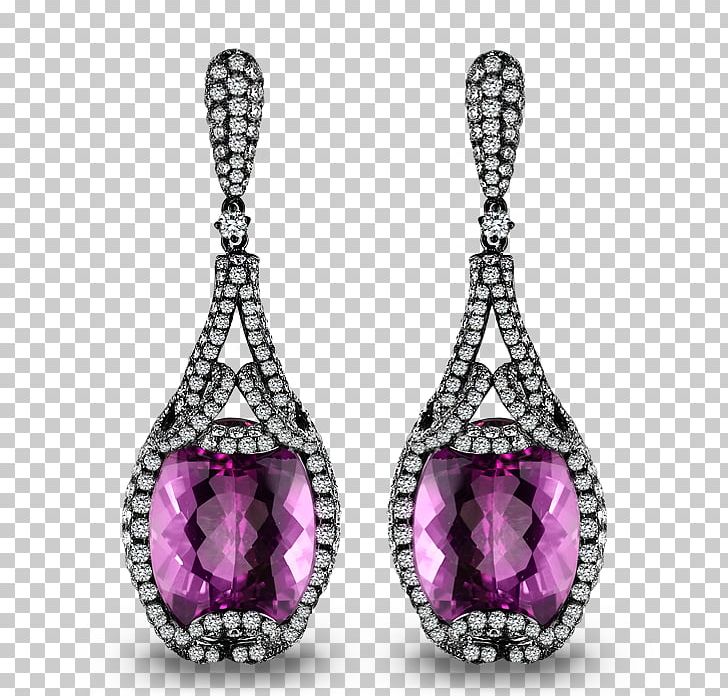 Earring Amethyst Jewellery Diamond PNG, Clipart, Amethyst, Body Jewellery, Body Jewelry, Brilliant, Briolette Free PNG Download