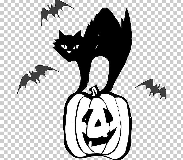 Black Cat Halloween Jack-o'-lantern PNG, Clipart,  Free PNG Download