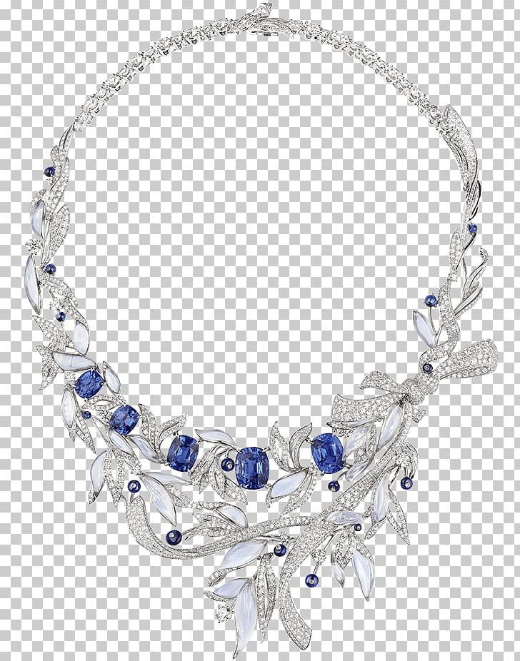 Necklace Chaumet Jewellery Sapphire Gemstone PNG, Clipart, Blue, Body Jewelry, Carat, Chain, Chaumet Free PNG Download