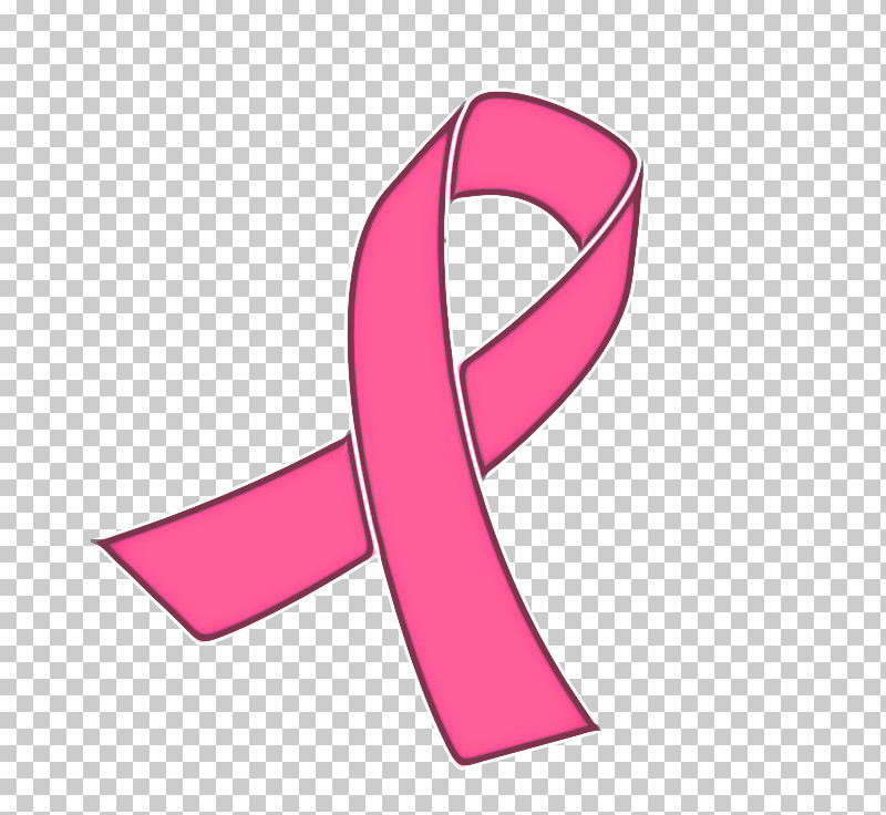 Pink Ribbon Magenta Font Line PNG, Clipart, Line, Logo, Magenta, Material Property, Pink Free PNG Download