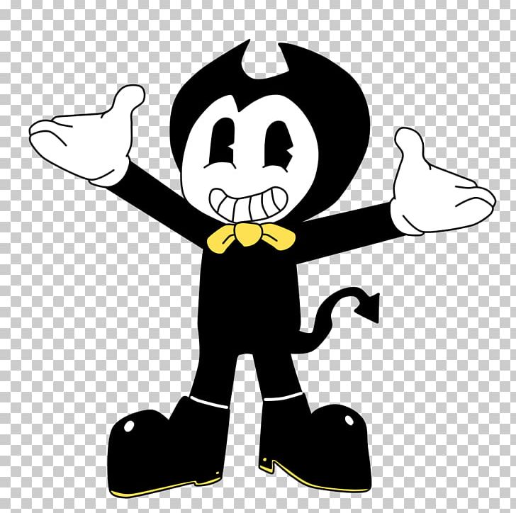 Bendy And The Ink Machine TheMeatly Games Fan Fiction PNG, Clipart, Area, Artwork, Bendy And The Ink Machine, Black And White, Cartoon Free PNG Download