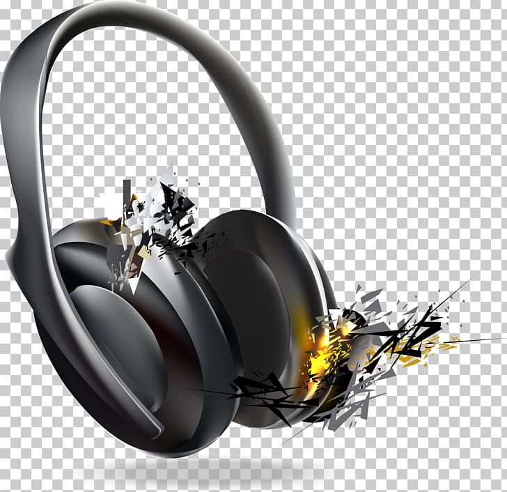 Headphones Euclidean PNG, Clipart, Adobe Illustrator, Audio Equipment, Crushing Effect, Electronic Device, Electronics Free PNG Download