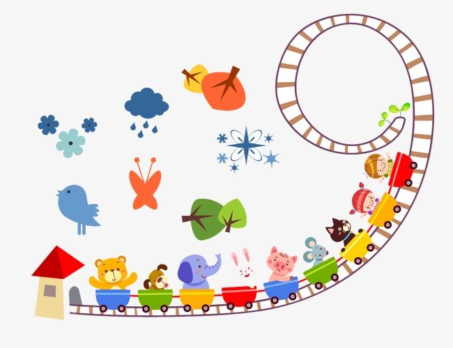 Cute Cartoon Animal Train PNG, Clipart, Animal Clipart, Animals, Cartoon, Cartoon Clipart, Coaster Free PNG Download