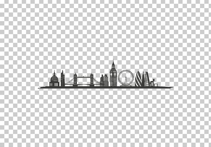 London Skyline Silhouette Graphic Design PNG, Clipart, Art, Black And ...