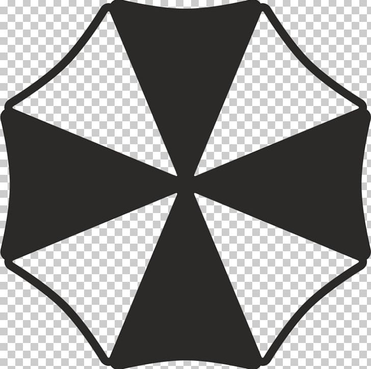 Umbrella Corporation Resident Evil 7: Biohazard Sticker Decal PNG, Clipart, Advertising, Area, Black, Black And White, Car Free PNG Download