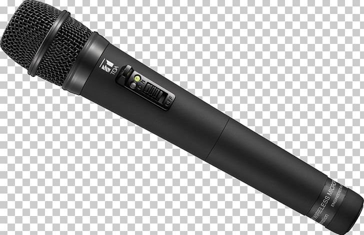 Wireless Microphone TOA Corp. Electret Microphone Transmitter PNG, Clipart, Audio, Audio Equipment, Electronics, Flashlight, Free Free PNG Download