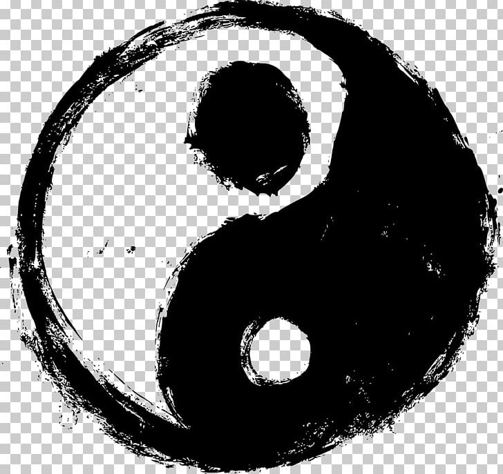 Yin And Yang Black And White PNG, Clipart, Black And White, Brush, Circle, Download, Drawing Free PNG Download