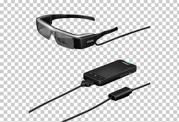 Head-mounted Display Smartglasses Epson Google Glass Augmented Reality PNG, Clipart, Augmented Reality, Cable, Electronics Accessory, Epson, Epson Moverio Bt200 Free PNG Download