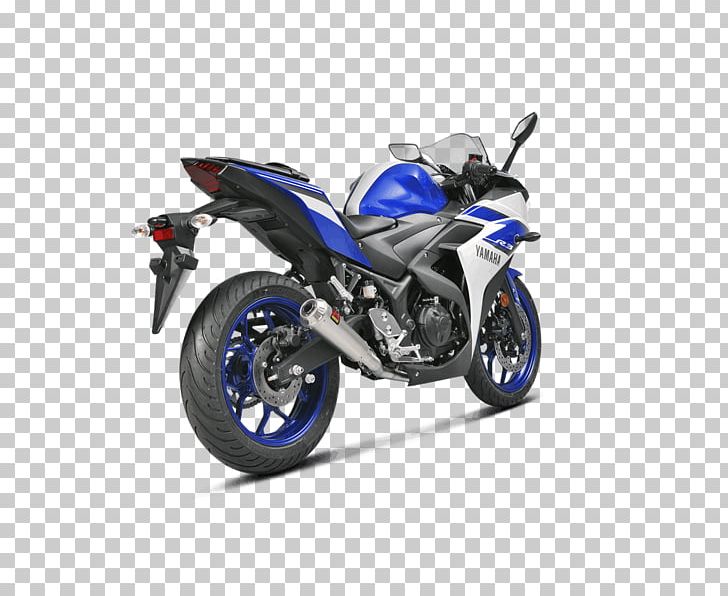 Yamaha YZF-R3 Exhaust System Yamaha Motor Company Yamaha YZF-R1 Akrapovič PNG, Clipart, Akrapovic, Automotive Design, Car, Electric Blue, Exhaust System Free PNG Download