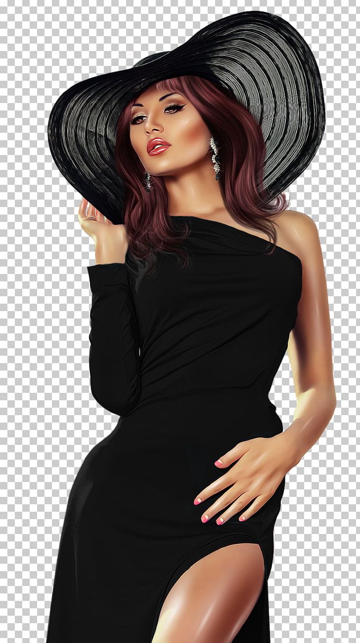 Fashion Illustration Model Woman PNG, Clipart, Black Hair, Cocktail Dress, Color, Drawing, Fashion Free PNG Download