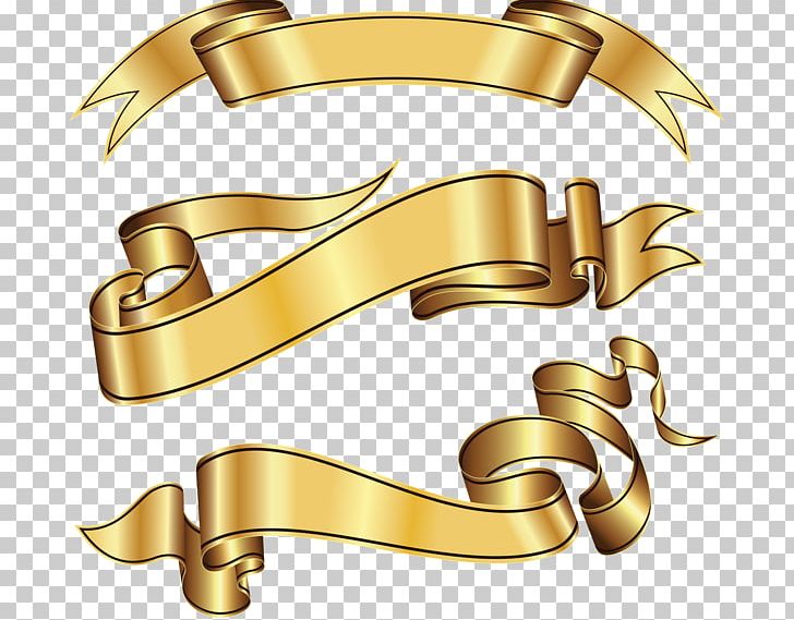 Ribbon Gold PNG, Clipart, Body Jewelry, Brass, Clip Art, Download, Encapsulated Postscript Free PNG Download