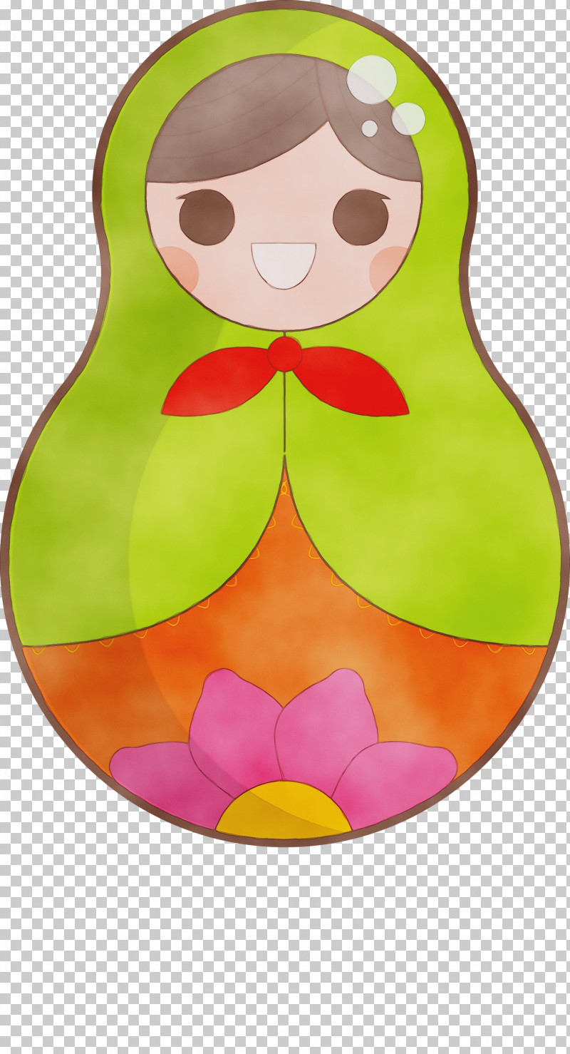 Cartoon Green PNG, Clipart, Cartoon, Colorful Russian Doll, Green, Paint, Watercolor Free PNG Download