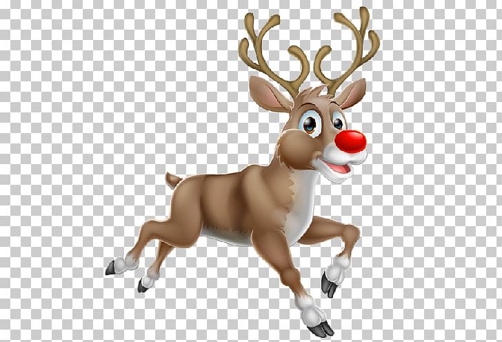 Christmas Santa Claus Rudolph Reindeer PNG, Clipart, Animal Figure, Antler, Cartoon, Christmas, Christmas Ornament Free PNG Download