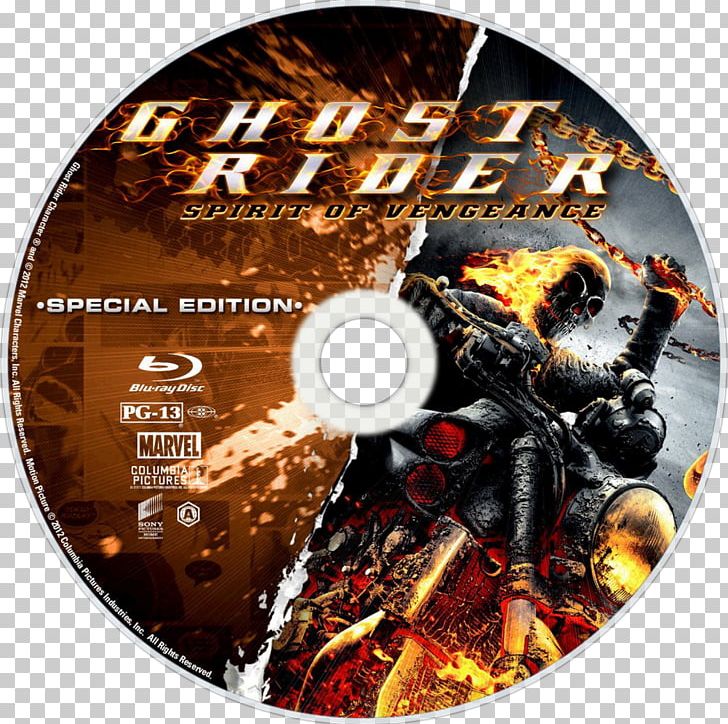 Johnny Blaze Blu-ray Disc Vengeance Ghost Film PNG, Clipart, 3d Film, 2012, Actor, Bluray Disc, Dvd Free PNG Download