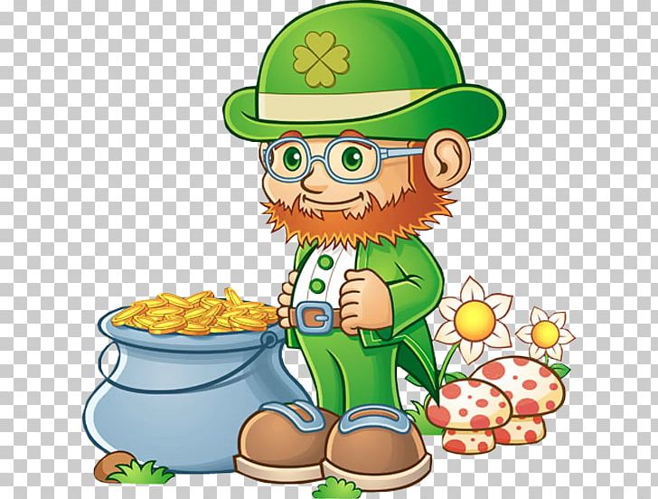 Leprechaun Saint Patrick's Day PNG, Clipart, Cartoon, Fictional Character, Food, Free Content, Human Behavior Free PNG Download