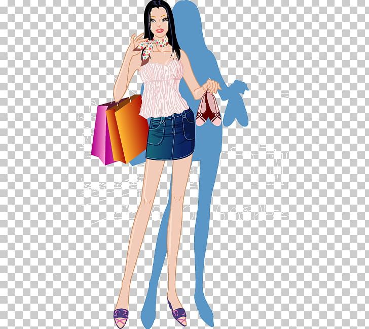 Shopping Bag PNG, Clipart, Business Woman, Coffee Shop, Electric Blue, Fashion Design, Fashion Illustration Free PNG Download