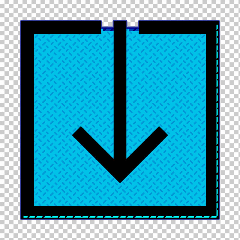 Download Icon UI Icon PNG, Clipart, Aqua, Download Icon, Electric Blue, Line, Rectangle Free PNG Download
