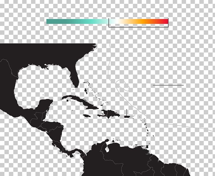 caribbean map black and white