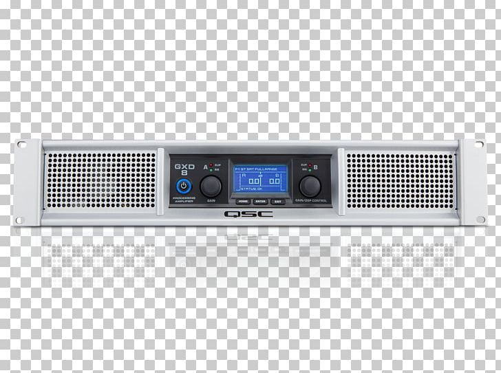 Guitar Amplifier QSC GXD 8 Audio Power Amplifier QSC Audio Products PNG, Clipart, Amplificador, Amplifier, Audio Equipment, Audio Power Amplifier, Audio Receiver Free PNG Download