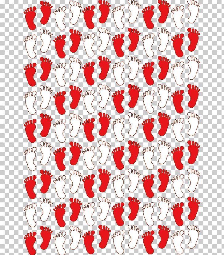Red White Gratis PNG, Clipart, Area, Feet, Flower, Footprint, Footprints Free PNG Download