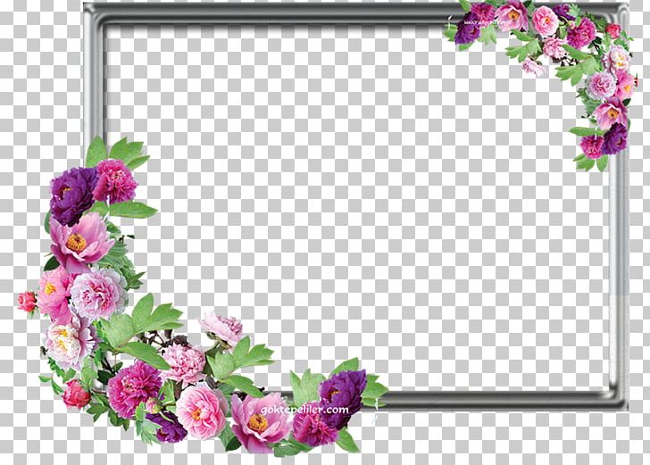 flower border lined paper