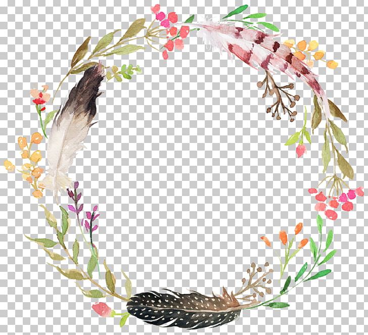 Floral Design Wreath Watercolor Painting Flower PNG, Clipart, Art, Branch, Cut Flowers, Floral Design, Flower Free PNG Download