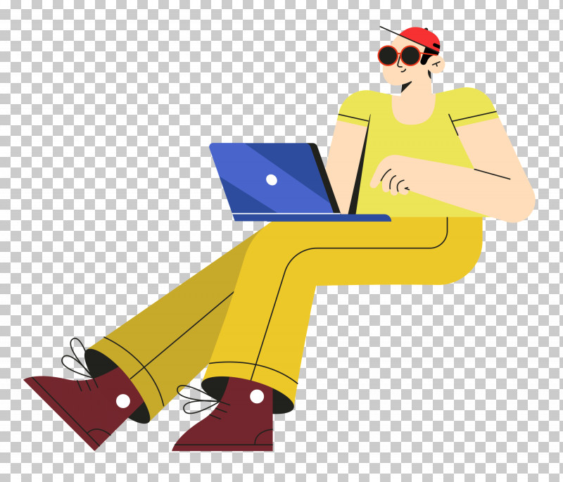 Man Sitting On Chair PNG, Clipart, Cartoon, Character, Hm, Joint, Line Free PNG Download