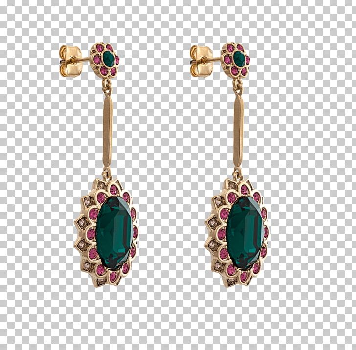 Earring Jewellery Fuchsia Emerald Pink PNG, Clipart, Body Jewellery, Body Jewelry, Color, Colored Gold, Crystal Free PNG Download