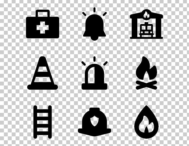 Computer Icons Fire Department Firefighter Siren Emergency PNG, Clipart, Ambulance, Angle, Area, Black And White, Brand Free PNG Download